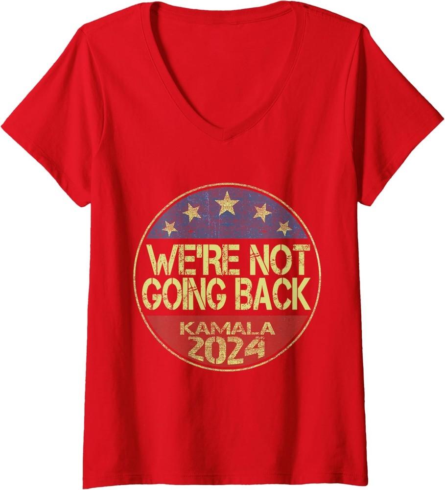 Vote Kamala Harris 2024 For President Campaign Ladies' V-Neck Tshirt Unisex T-Shirt