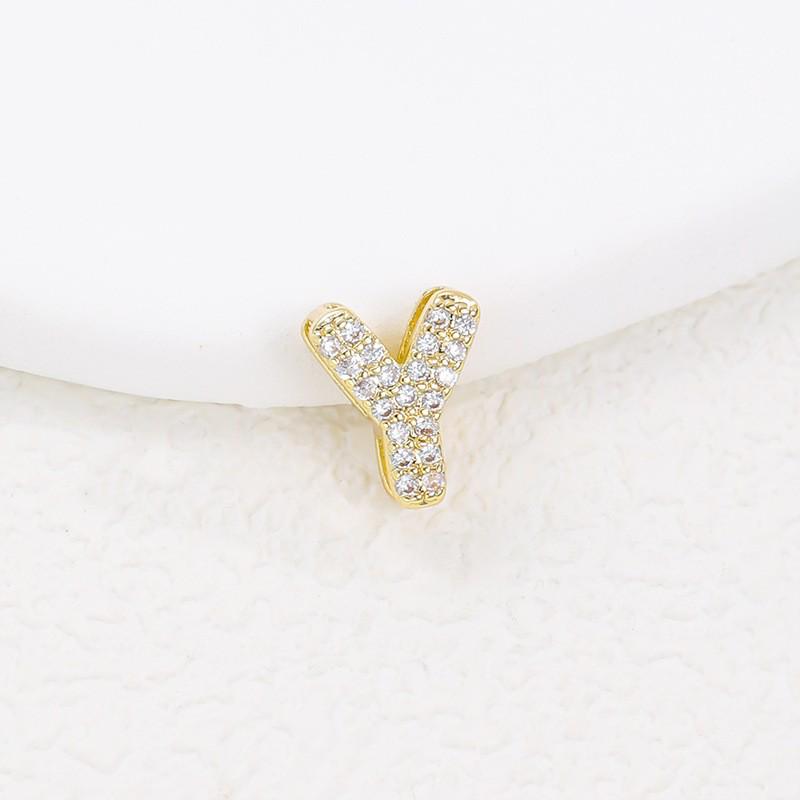 Hot-Selling 26-Letter Zirconia Pendant Necklace with Diamond Cute Design