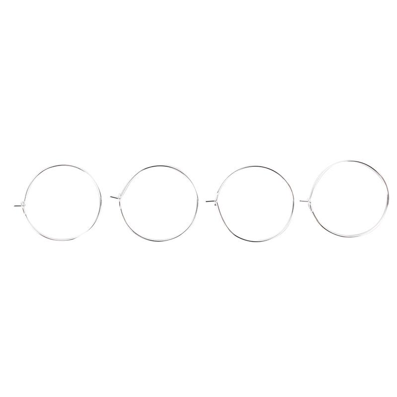 100 bucăți argint placat cu aur pahar de vin inele farmec Cercei Cercei petrecere de nuntă