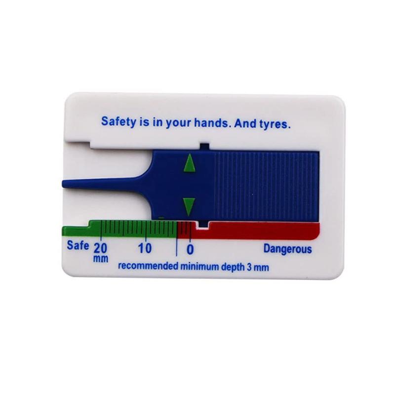 Car Tester Tire Depth Ruler Tire Thickness Gauge for Cars Tyre Ruler Tread Depth Accurate Measurement Tools Car Inspection Tools