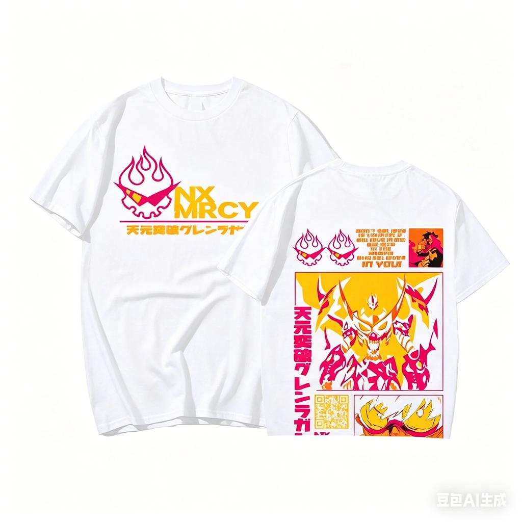 Tengen Toppa Anime Lover T shirt Year round clothing personality Clothes Plus Size Unisex New Model Streetwear high quality soft