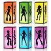 Retro Decorative Disco Box Paper Lantern Box Centerpieces for Table 70s 80s Music Themed Party Birthday Decoration