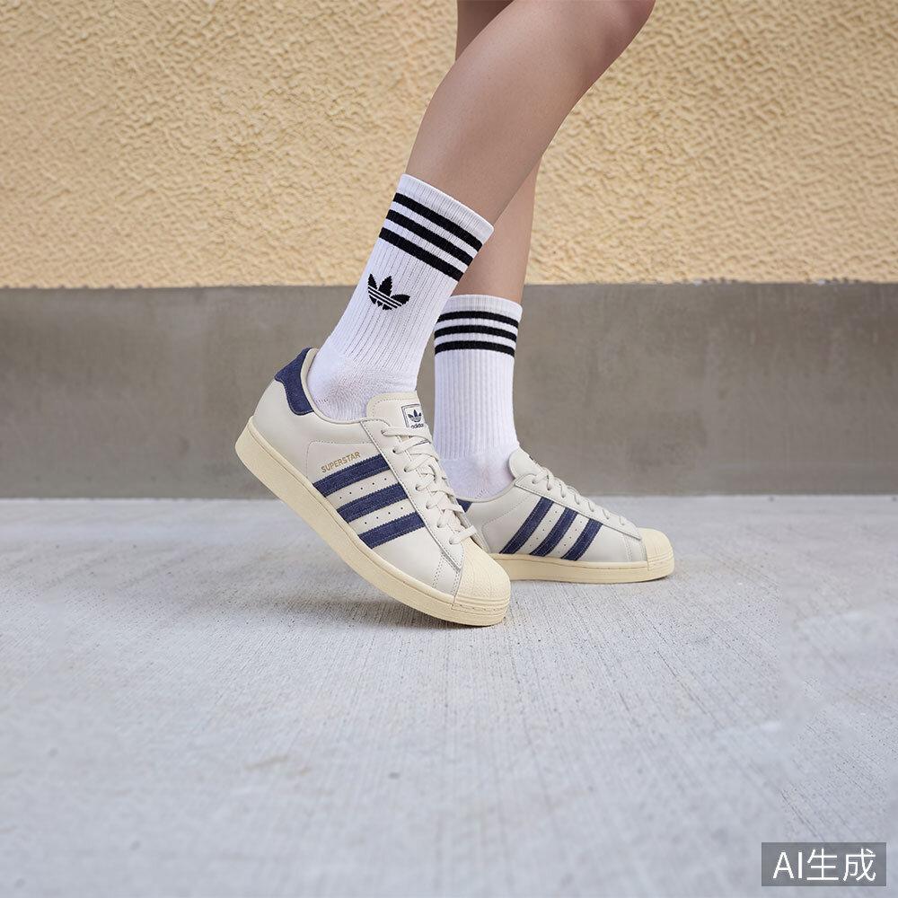 Adidas Originals Superstar 2 Skateboard Shoes Unisex White Blue 42.5
