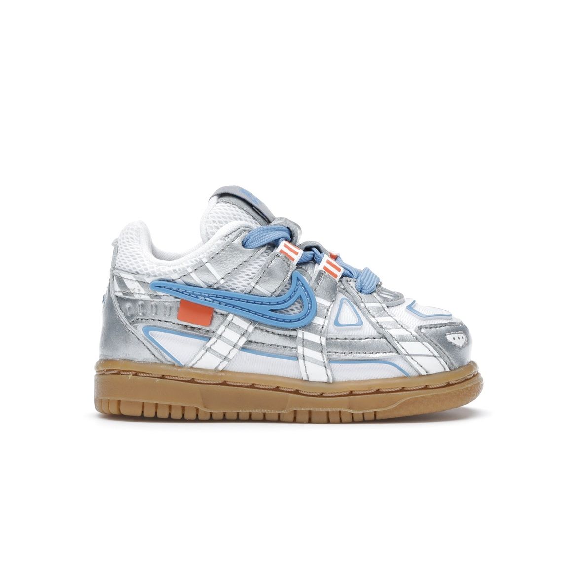 

Детские кроссовки Nike Off-White x Rubber Dunk TD University Blue Серые CW7444-100