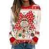 Women's Halloween Graphic Long Sleeve Crewneck Top, Casual Fashion Shirt for Fall