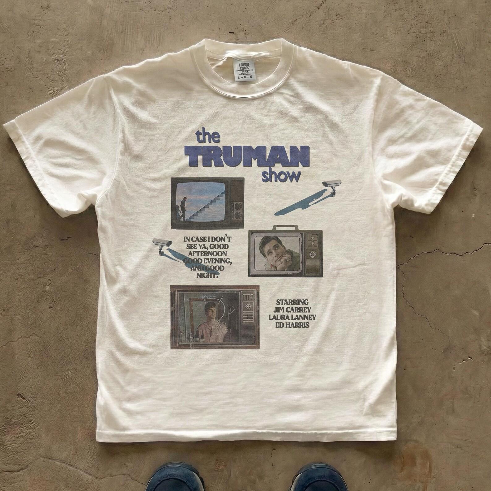 The Truman Show Vintage Movie Graphic T-Shirt | Retro Cult Film 2XL