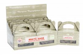 2x Backflow Incense Cones, White Sage 24 Count Satya