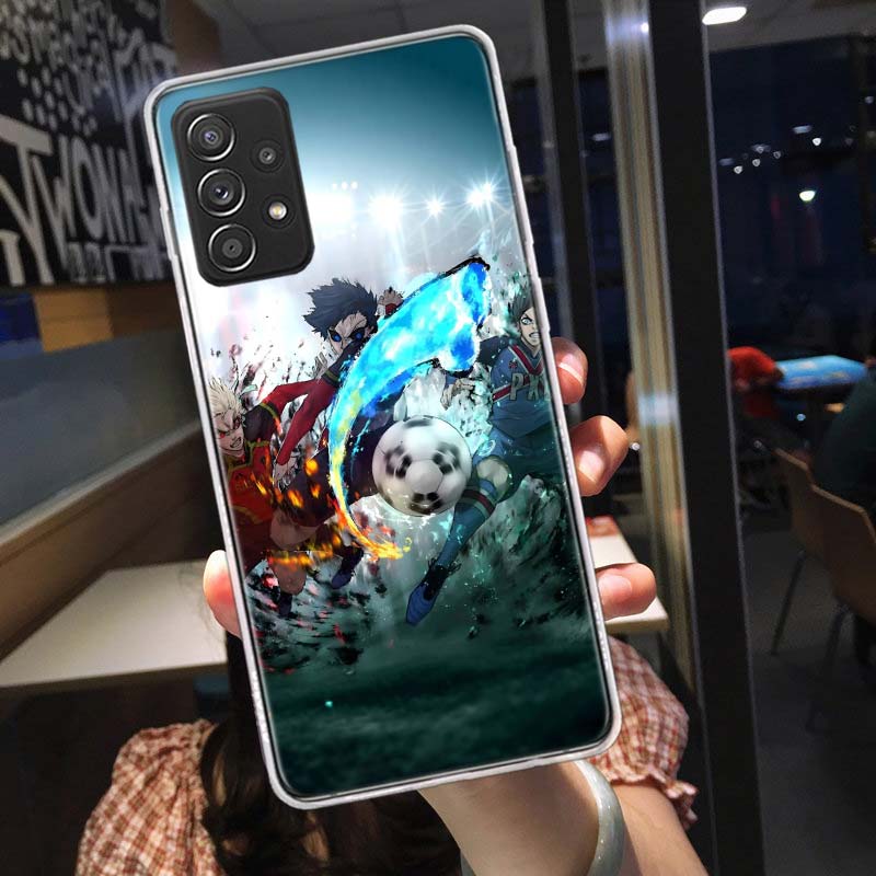 Blue Lock Anime Phone Case for Samsung A54 A57 A37 A17 A14 A15 A12 A24 A34 A55 A35 A25 A52S A07 A05S A04S A22 A32 A72 Galaxy Not