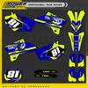PowerZone Custom Team Graphics Backgrounds Decals Stickers Kit For YAMAHA YZF 2003 2004 2005 YZF250 450 04