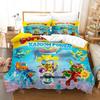 Fashion Super Zings Cute Cartoon Bedding Set Single Twin Full Queen King Size Bed Set Kids Bedroom Duvetcover Sets Bed Sheet Set