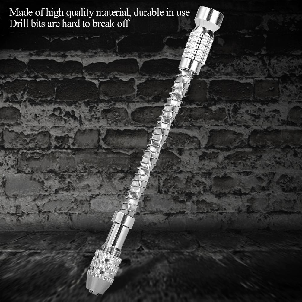 

Micro Mini Portable Tool Set Small Hand Drill & 20pcs Twist Drill Bits 0.3 1.6mm