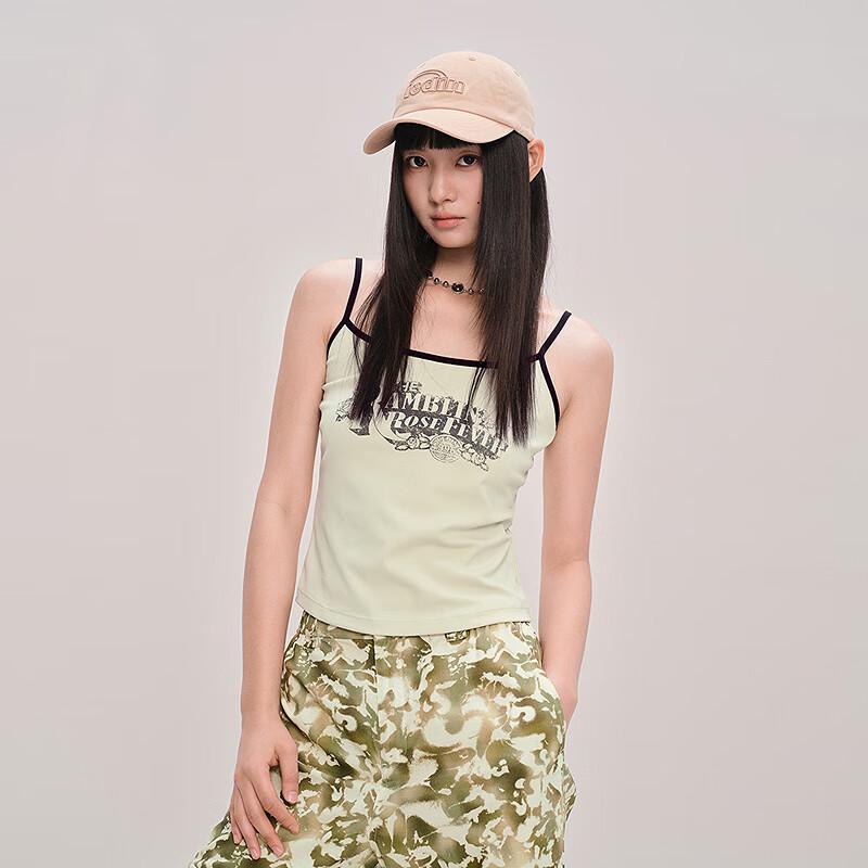 LEDIN Slim Fit Letter Print Camisole S