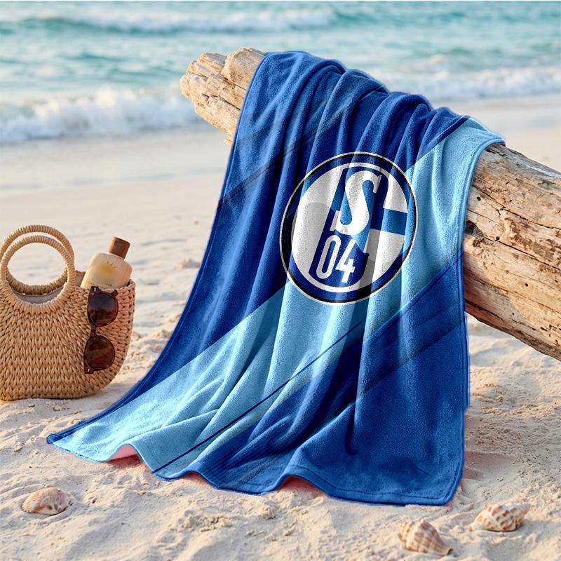 Asciugamano da Spiaggia Morbido Asciugatura Rapida Tema Schalke 04?Asciugamano Asciutto Per Vacanze Estive Al Mare Nuoto
