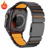 רצועת סיליקון מגנטית מטיטניום לשעון Apple Watch Ultra 3/2 49 מ"מ סדרה 11 10 46 מ"מ רצועת מתכת ל-Iwatch 9 8 7 45 מ"מ 6 SE 5 44 מ"מ