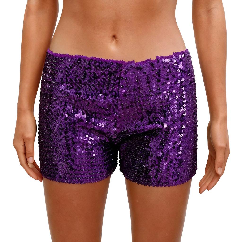 Women's Fashion  Sequin Slim-Fit Low-Waist Versatile Hot Pants