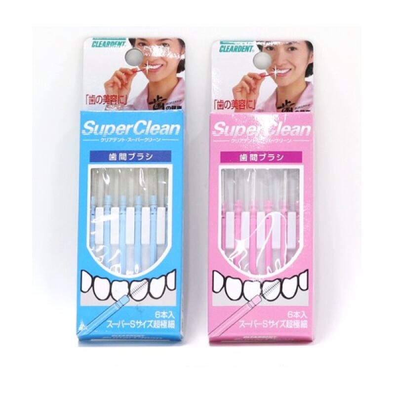 Cleardent Super Clean Interdental Brush Type I, 6 Caps, 1708