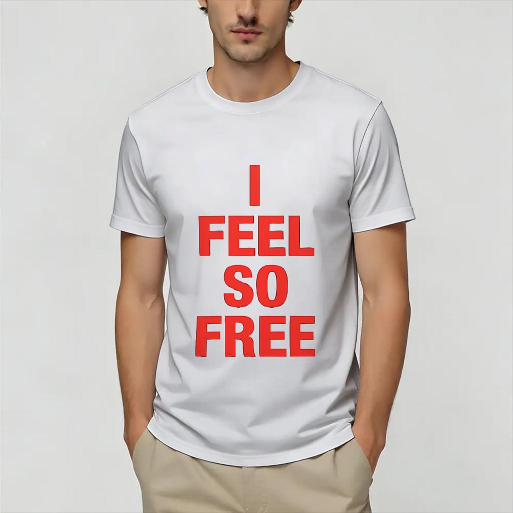 I Feel So Free Unisex T Shirts MMadonnaS Novelty Tees Short Sleeve Round Collar TShirts 100 Cotton New Arrival Clothes