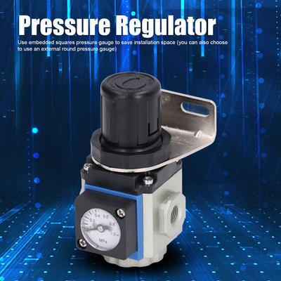 Air Compressors Regulator Valve Aluminum Alloy Mini Pressure Regulators Kit for IndustryGR200‑08 PT1/4