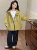 Girls' Stylish 2026 Spring/Autumn Windbreaker for Middle School Students