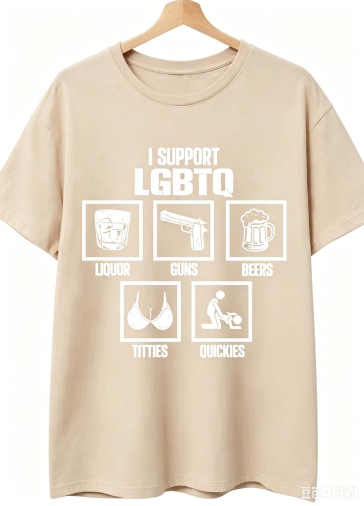 Vintage Funny I Support Lgbtq Tshirt Unisex Unisex Summer Cotton Clothing Casual Fashion Round Neck Short Sleeved Tee Streetwear