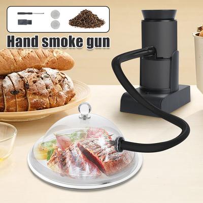Portable Food Smoker Kit with Wood Chips Battery Powered Cocktail Smoker Indoor Smoke Infuser Household Cooking Smoking Machine