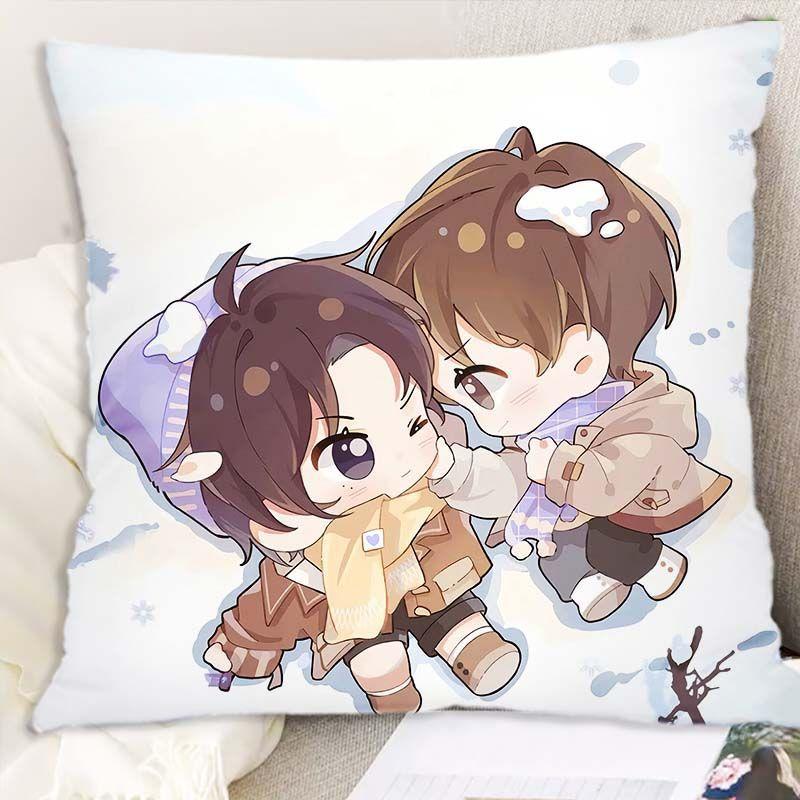 

Подожди меня после школы подушка аниме двумерная двусторонняя подушка комната в общежитии сон прикроватная подушка подарок flannel 45x45cm double-sided [without pillow core]