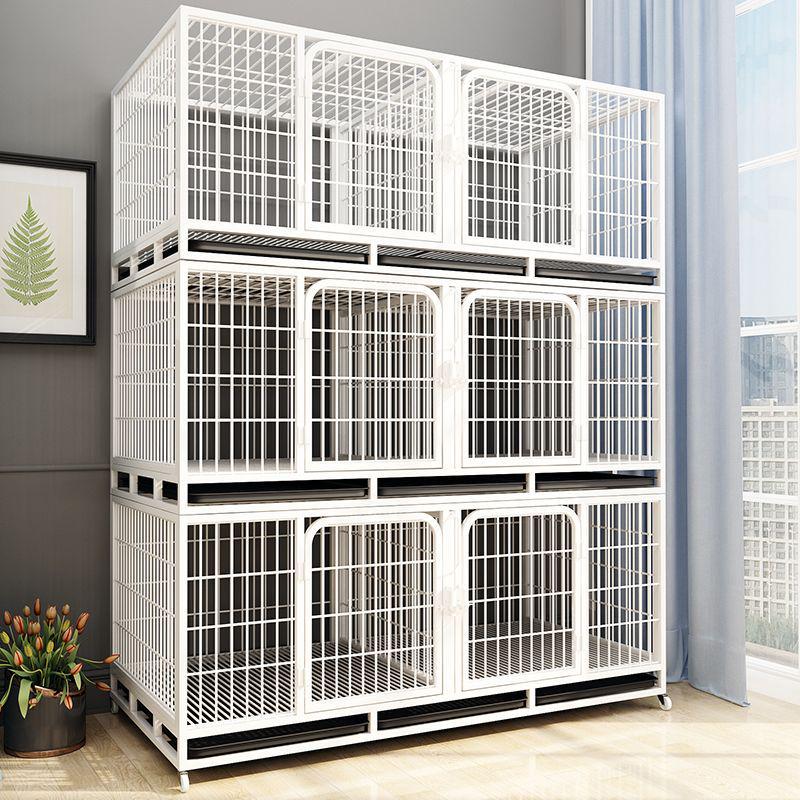 Three-Layer Pet Cage with Partition for Cats, Dogs, and Pigeons