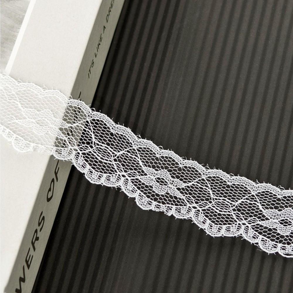 50 Meter Hohlmuster Weißes Spitzenband Weiße Farbe DIY Spitzenband Zum Geschenkverpacken