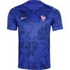 25-26 Francia Maglia da Allenamento Partita Girocollo Moda Morbida Sportiva Manica Corta Maglia da Calcio Uomo Top Blu FZ9710-438