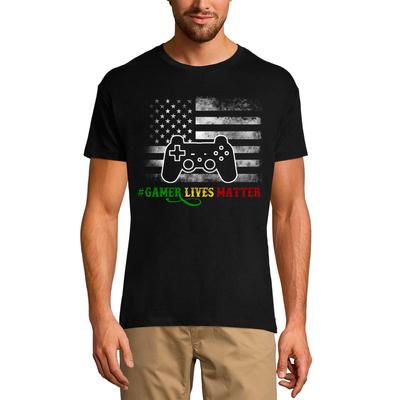 Herren T-Shirt Gamer Lives Matter - Amerikanische Flagge - Gaming-Bekleidung