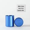 Portable Mini Metal Tea Canister - Titanium Aluminum Alloy, High-Grade Tea Packaging, Empty Gift Box
