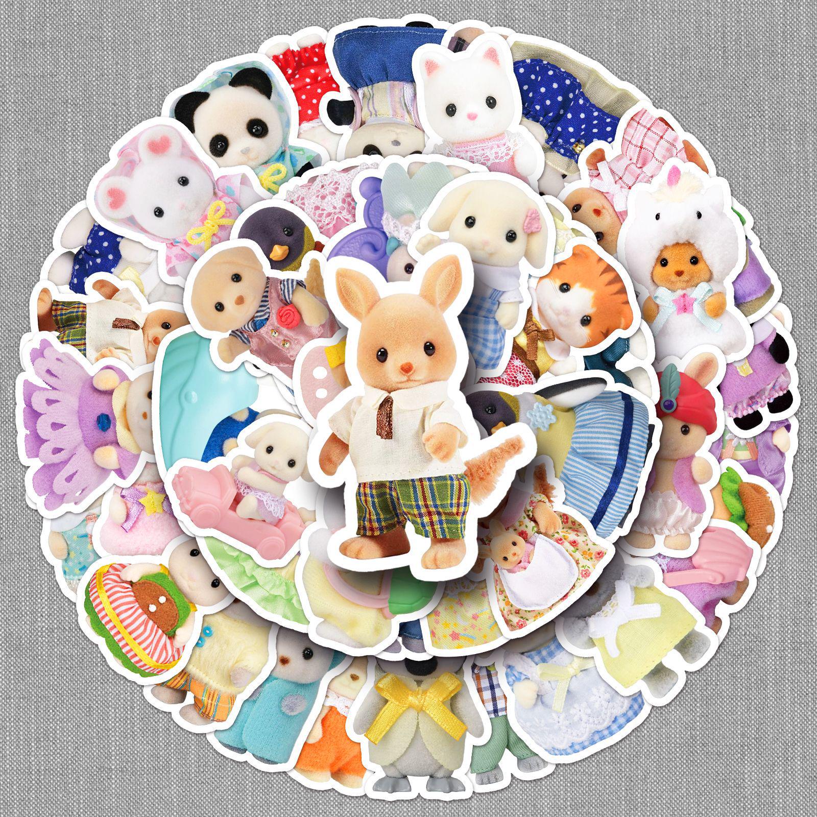 

50 Sheets Sanrio Cartoon Doodle Stickers for Decoration (Phones, Cups, Mochi Toys)