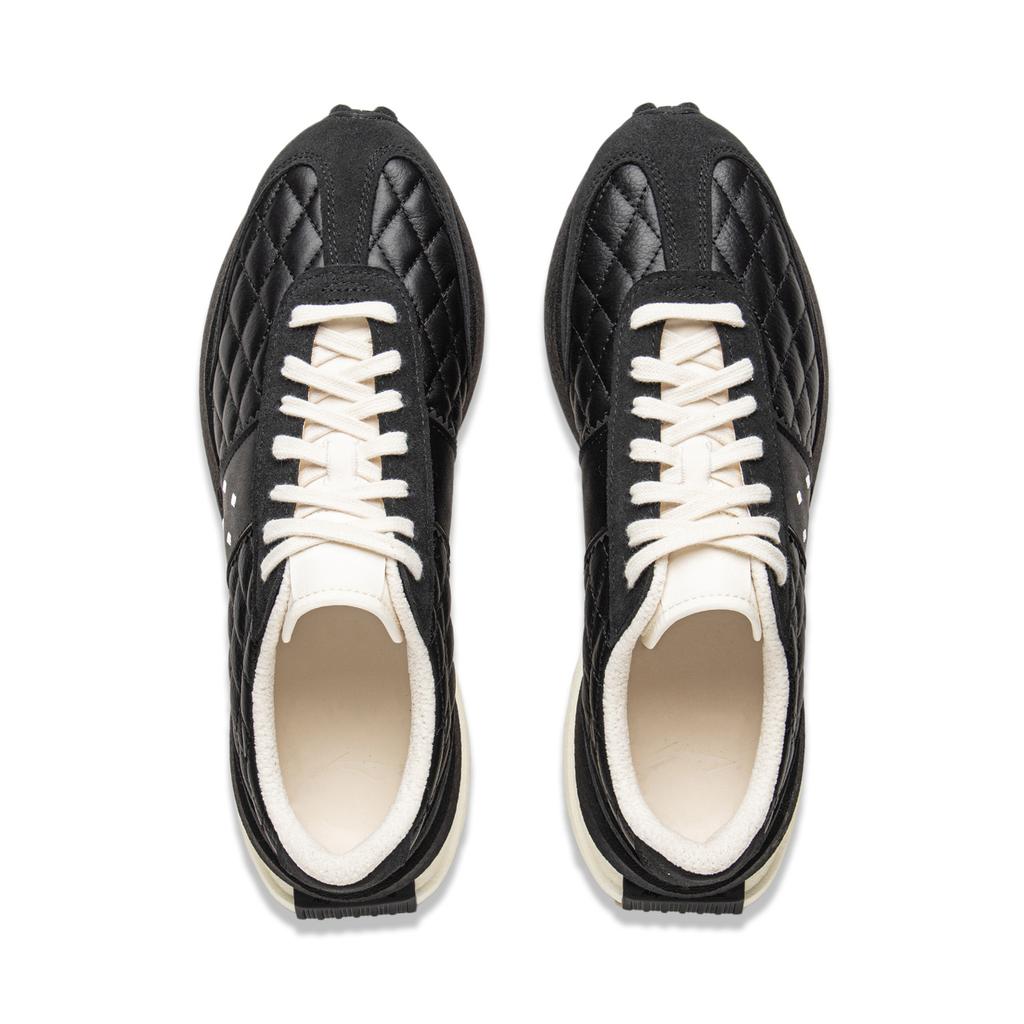 Li Ning Leichte Leder Bequeme Vielseitige Trendige Langlebige Low-Top Freizeitschuhe Unisex Sneaker AZGV211-2