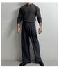 Polo en maille tendance décontracté haut de gamme pour homme à manches longues - Style coréen Printemps/Automne, Pull ample légèrement mature et polyvalent