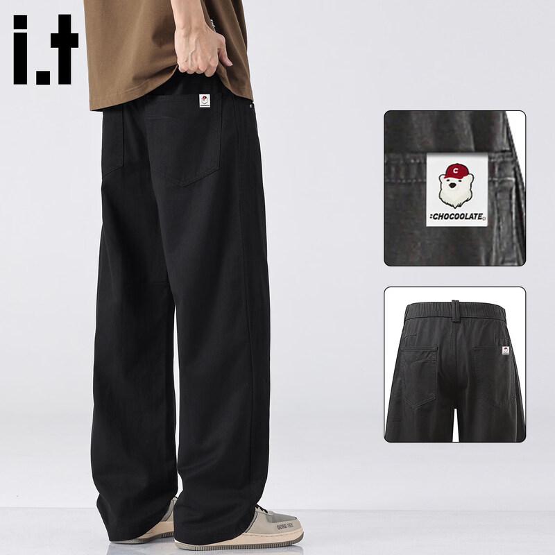 CHOCOOLATEit Men s Lyocell Tencel Straight-Leg Casual Pants 30