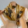 British lace plaid beaded triangular scarf, fart curtain, women's stacking wears high-end fashion waist accessories, fart-covering silk scarf skirt
