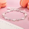 Charm Bracelet Silver Butterfly Peach Blossom Bracelet For Women Charm Temperament Bracelet Party Wedding Jewelry Gifts