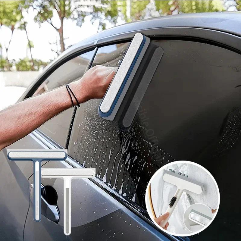 1pc Car Windshield Cleaning Squeegee Silicone Water Wiper Plate Glass Cleaner Scraper For Car Windshield Window Bathroom Kitchen