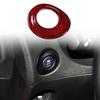 Red Real Carbon Fiber Differential Button Trim For Nissan 370Z/400Z Z34 2009-20