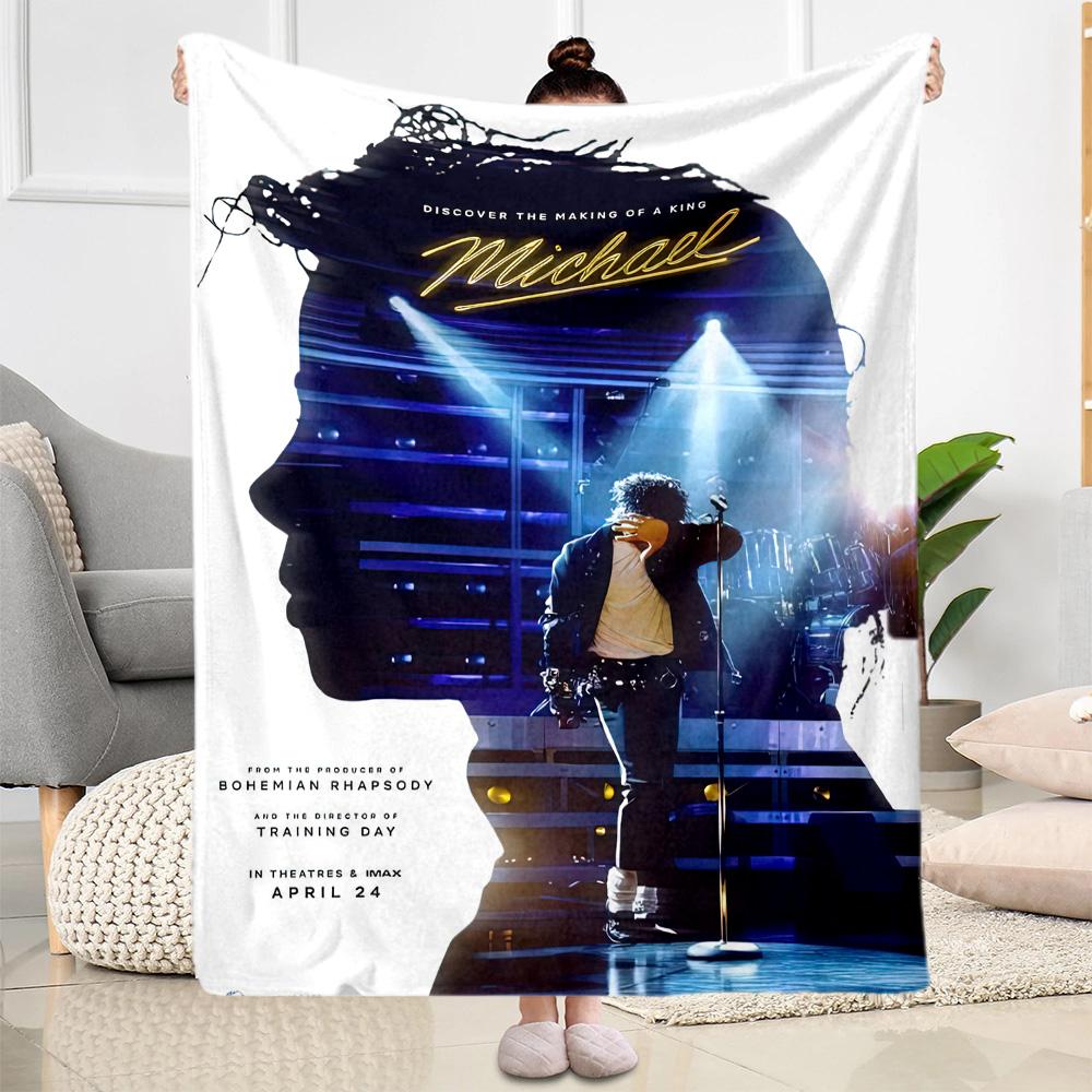 Michael Jackson 68 Blanket Warmthful Decor Great for Bedding Picnics Seaside for All Occasions Stylish Decor Gifts For Family Or Friends