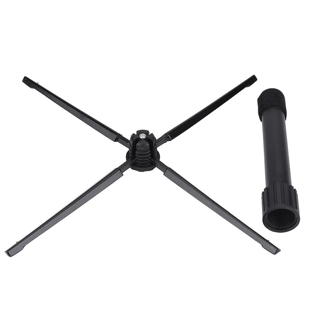 Portable Metal Lightweight Clarinet Flute Oboe Folding Support 4 Feet Stand Accessory
