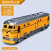 Vintage Green Train Toy For Kids Inertial Sound Light Train Model