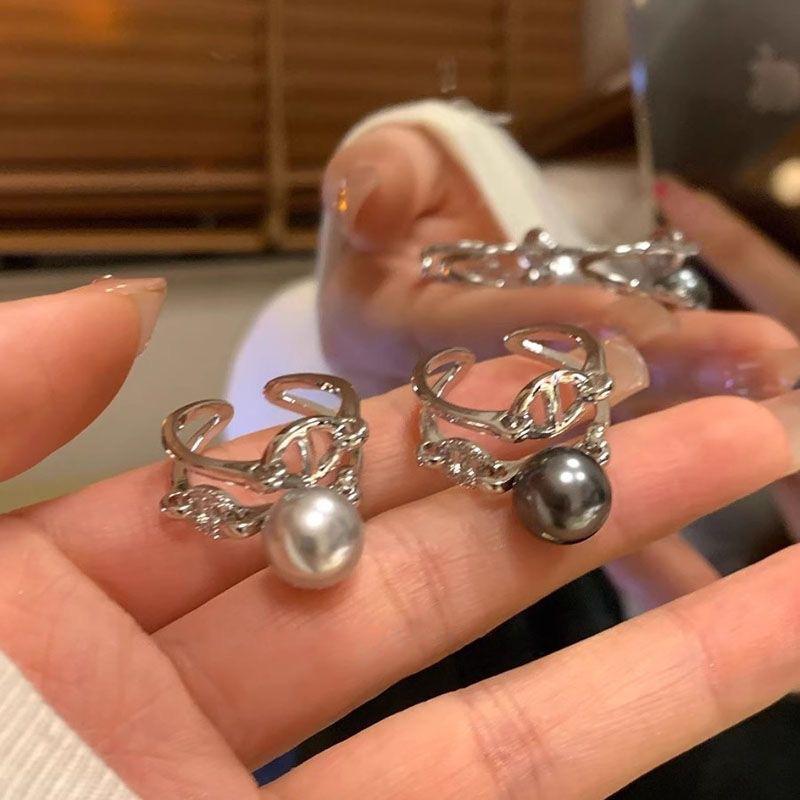 Fashion Personality Creative Design Small Ball Ring for Women Men Trending Irregular Metal Open Finger Rings Female Punk Jewelry