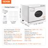 VEVOR Hot Towel Warmer,23L Large Capacity Spa Hot Towel Warmers with See Through Window, 2 Stainless Steel Racks, Holds Up 50-60 Towels