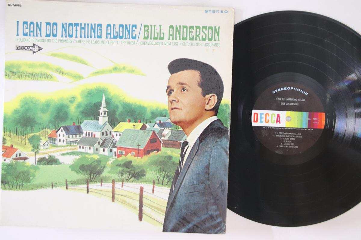 

LP Record BILL ANDERSON - I Can Do Nothing Alone DL74886 DECCA 1967 US Country Used