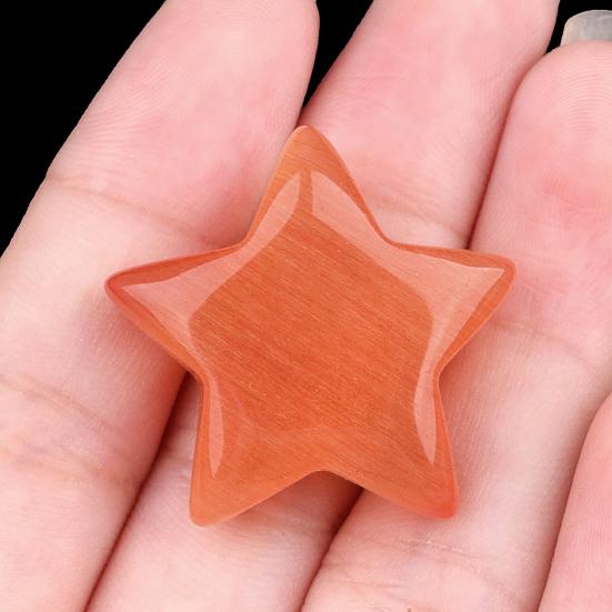 Mini-Sternfigur aus Kunstkristall Heilstein Sternförmige Verzierung Handgeschnitzte Taschensternsteine für Meditation Reiki Ausgleichsdekor