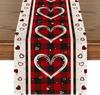 Desktop Ornaments Love Table Flag Tablecloth 33*183cm Table Runner For Festive Atmosphere Event Decoration Valentine's Day Party
