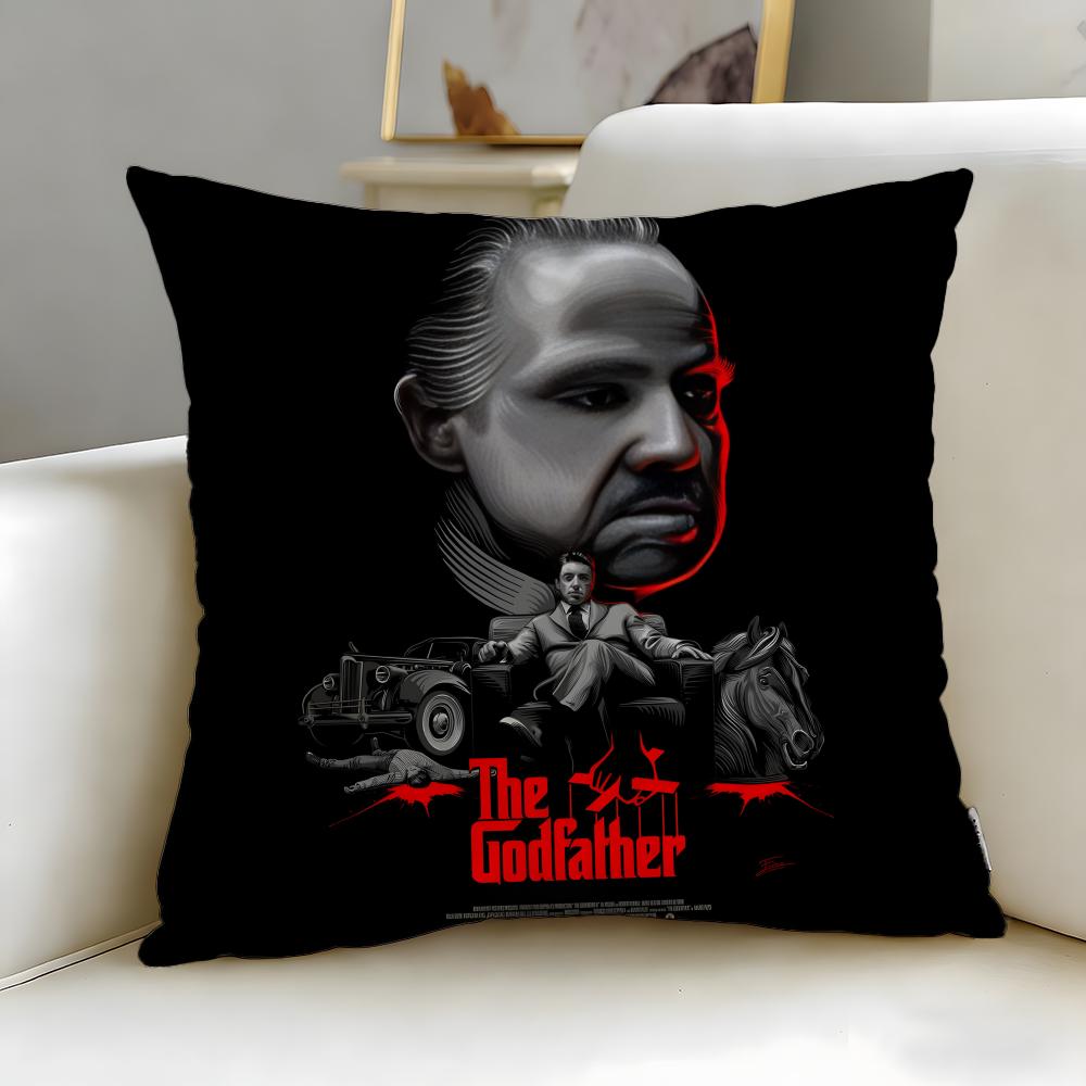 classic movie The Godfather Cushion Cover Soft & Easy-Wash Pillow Case – Versatile for Couch, Bed, Travel and Office