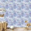 Iridescent glitter wallpaper blue and light gray 50x1000