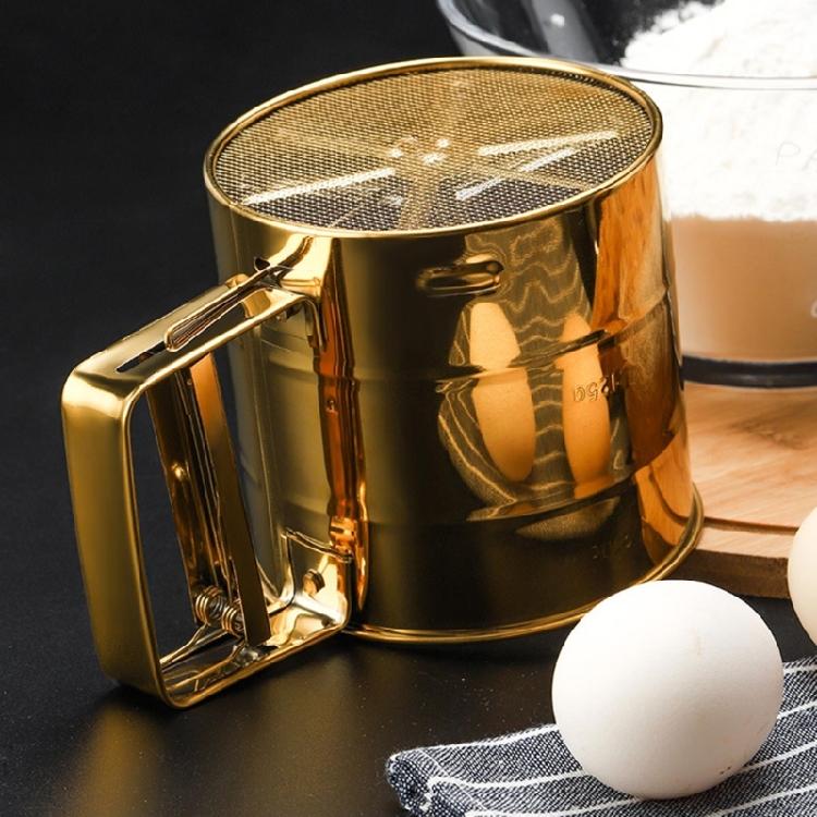 Flour Sieve Icing Sugar Manual Sieve Cup Kitchen Gadget Baking Pastry Tool